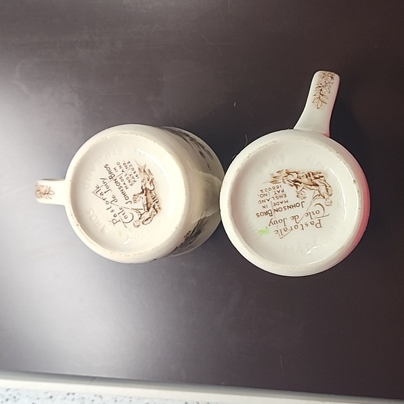 Johnson Bros Pastorale Toile de Jouy Mug, Brown multi colored, boy fishing - Picture 6 of 6